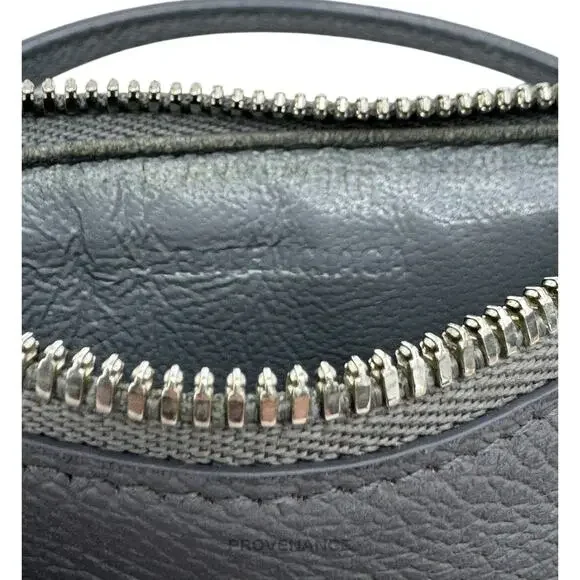 🔴 Balenciaga Logo Neck Lanyard Zip Card Wallet - Gray